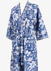 Cotton Kimono Robe/Mid Length/One Size