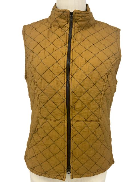 Cut Loose Quilted Vest Zip Front/Brass