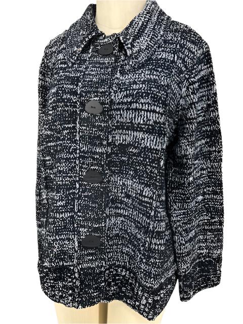 Habitat Tweedy Chenille Swing Cardigan/Black & White Mix