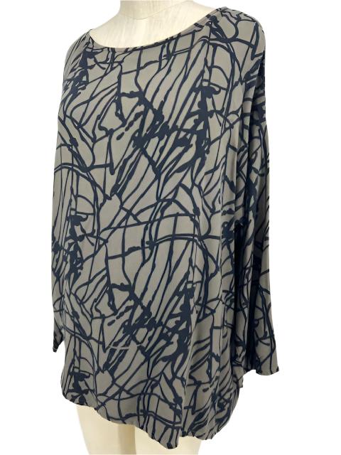 Bryn Walker Tunic/Black Abstract on Mocha