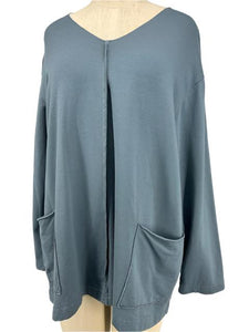 Bryn Walker V-Neck Pocket Tunic/Blue Skies