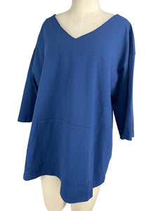 Pacific Cotton by Bryn Walker/All Cotton Tunic/Navy