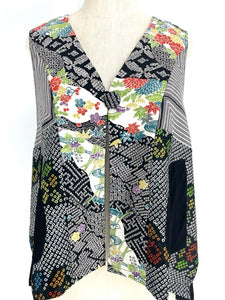 Yasuko patchwork kimono vest (1)
