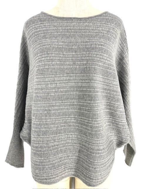 Kerisma Sweater/Heather Grey/Horizontal Pattern – Bohemia Trading Company