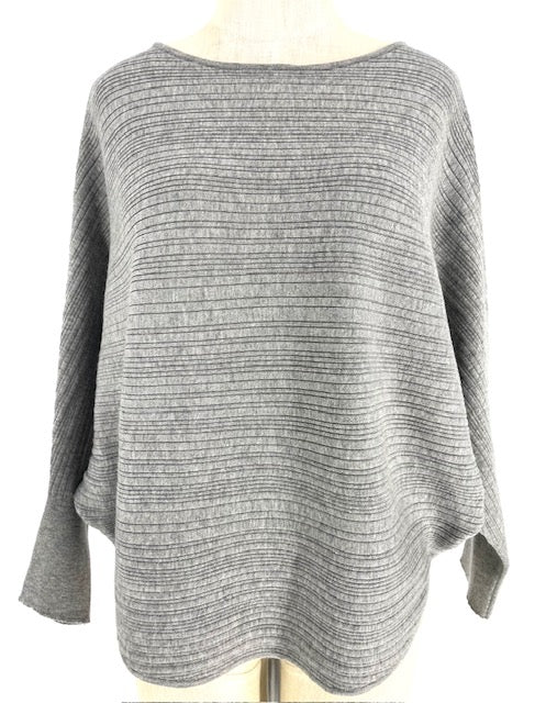 Kerisma Sweater/Heather Grey/Horizontal Pattern