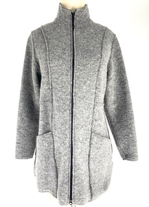 Cut Loose Boiled Wool Zip Jacket/Grey